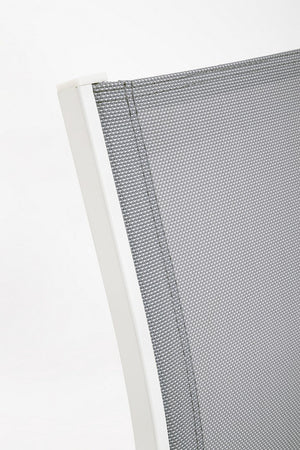 Set Tavolo e 3 Sedie da Giardino in Alluminio Kallen Bianco