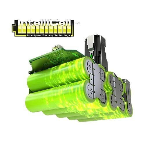 RYOBI RB1840X ONE+ Batteria 18 V 4.0 Ah con Indicatore di Carica e Tecnologia IntelliCell colore Nero