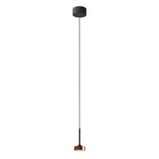 Hole Sospensione Nero/Rame LED 7W 38° IP20 3000K CRI90 - Lampada a sospensione di design in alluminio pressofuso per interni - Rossini Group