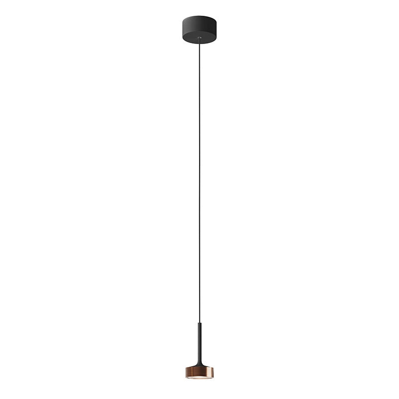 Hole Sospensione Nero/Rame LED 7W 38° IP20 3000K CRI90 - Lampada a sospensione di design in alluminio pressofuso per interni - Rossini Group