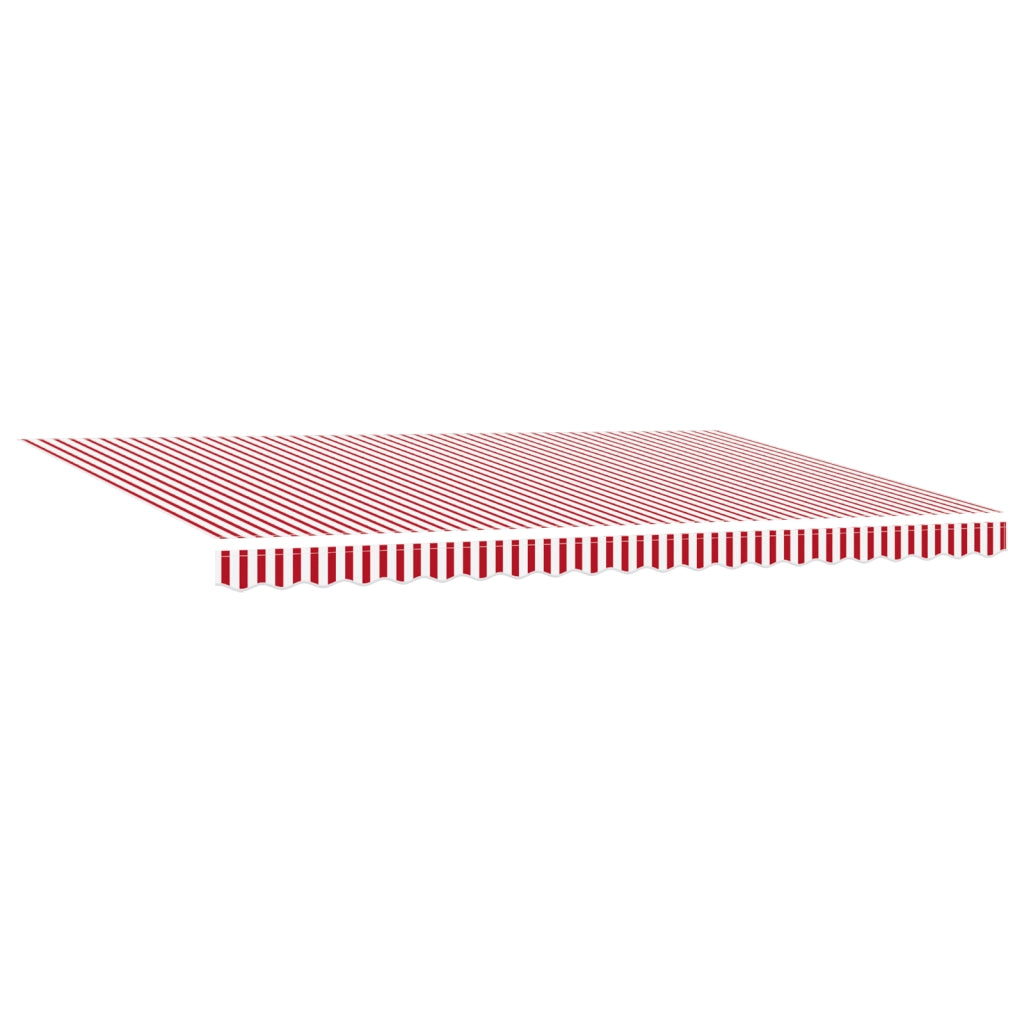 Tenda Retrattile Manuale con Striscia LED Rossa e Bianca 500x300 cm