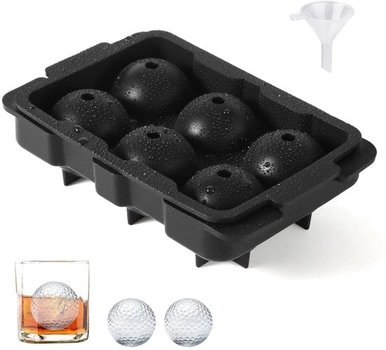 Confezionatore di palloni di ghiaccio in silicone per 6 grandi palloni di ghiaccio