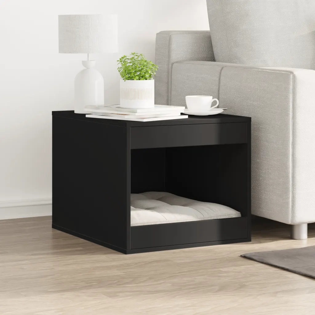 vidaXL Recinto per Lettiera per Gatti Nero 47x59x42 cm in Truciolato