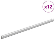 Asta per armadio 12 pz Argento 472 x 15 x 29 mm CFW1821902