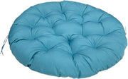 Cuscino per Giardino Rond - Cuscino per Sedile - Sedia per Rilassarsi - Impermeabile Ripieno - 50x50cm - Blu