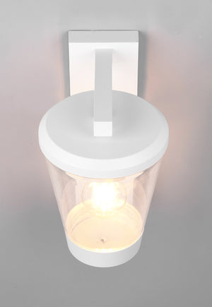 Applique da Esterno Attacco E27 in Alluminio Pressofuso Bianco Opaco