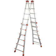 SCALA ALLUMINIO TELESCOPICA MULTIFUNZIONE GRADINI 6+6 PEPPINA 150KG GIGANTISSIMA GIERRE AL060