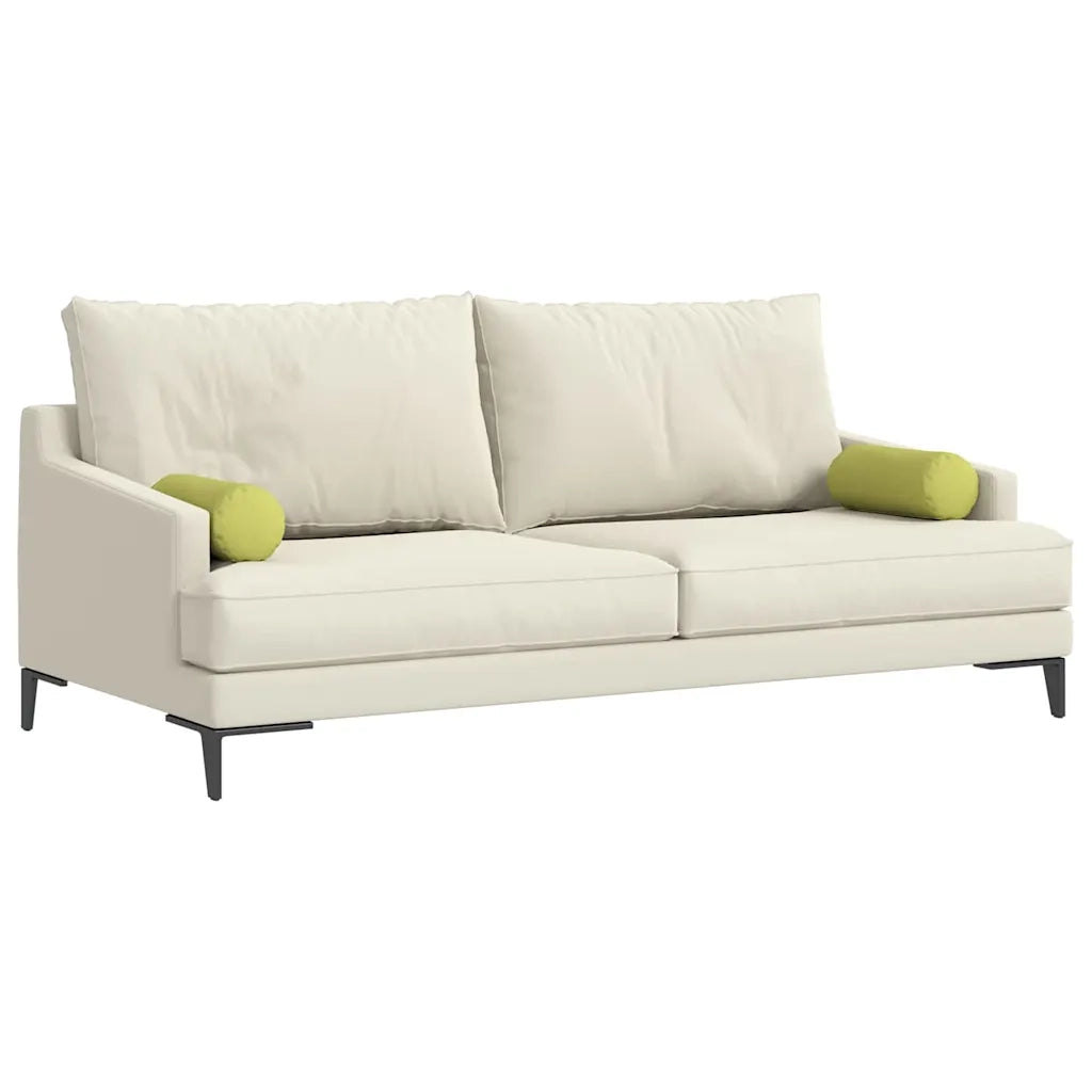 Cuscini a rullo 2 pz | Cuscini per sedie Verde chiaro ? 15 x 40 cm Tessuto