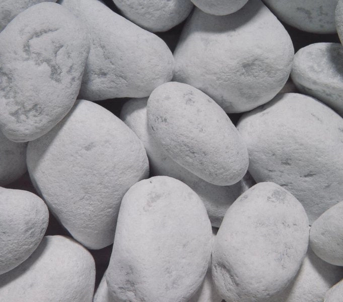 10 Sacchi da 25kg di Ciottoli marmo Bianco Carrara 15/25 mm sassi pietre