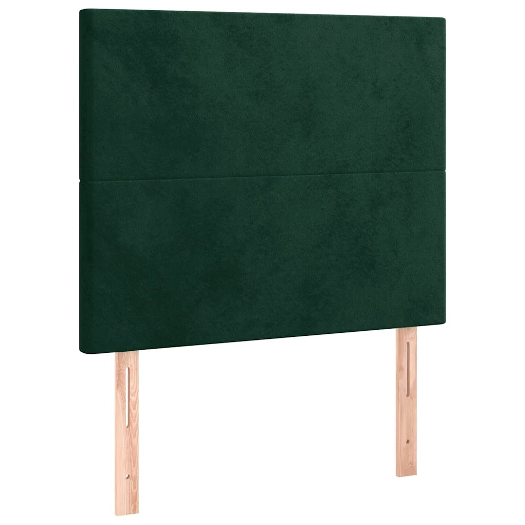 Giroletto senza Materasso Verde Scuro 80x200 cm in Velluto