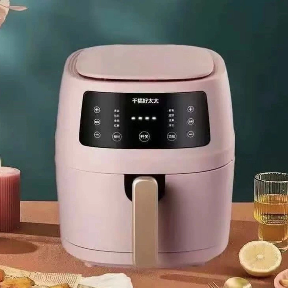 Trade Shop - Friggitrice Ad Aria Da 8lt Smart Touch Screen Digitale 2400w No Olio Verdura Carne Pesce -