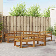 Set di divani da esterno 7 pcs Naturale