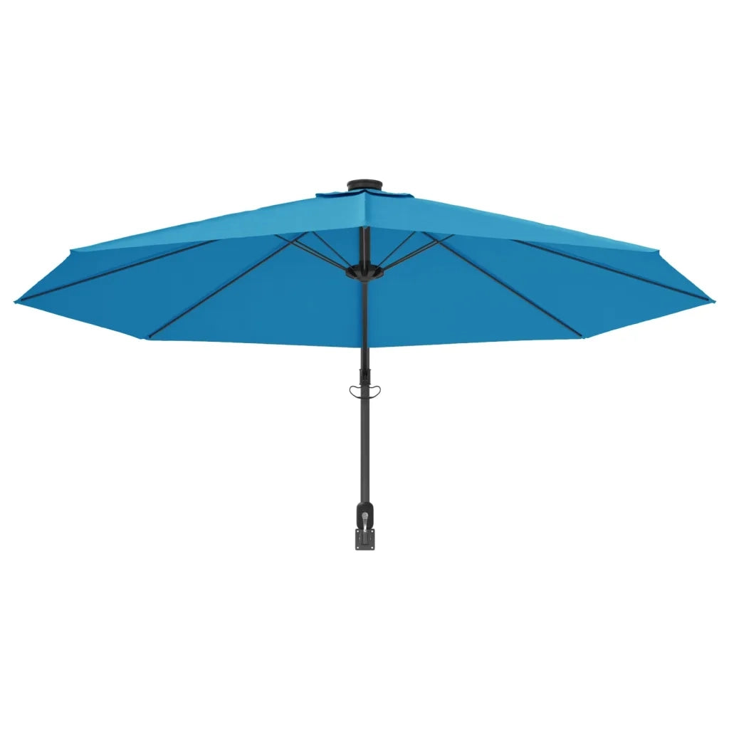 Ombrellone a Parete Blu Mare 290 cm