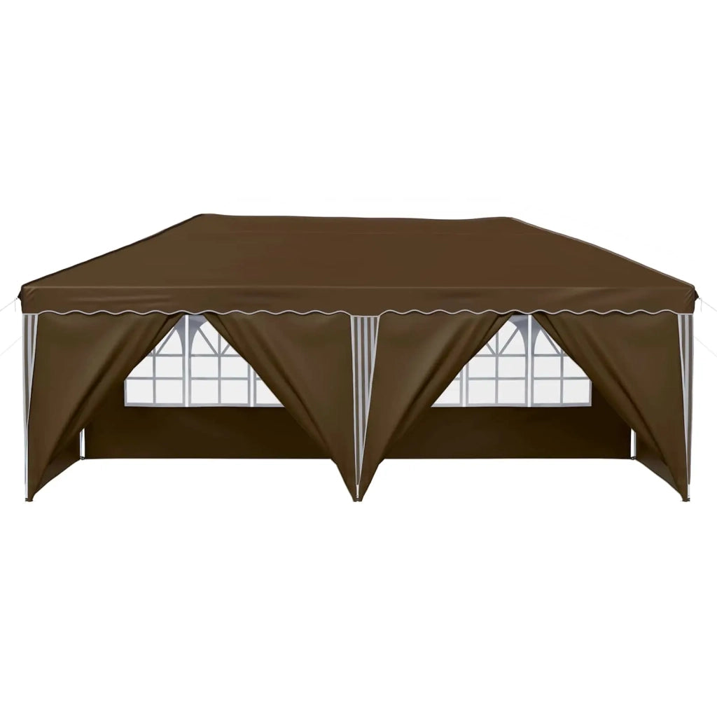 Tenda per feste a pop-up 575 x 288 x 245 cm Tortora