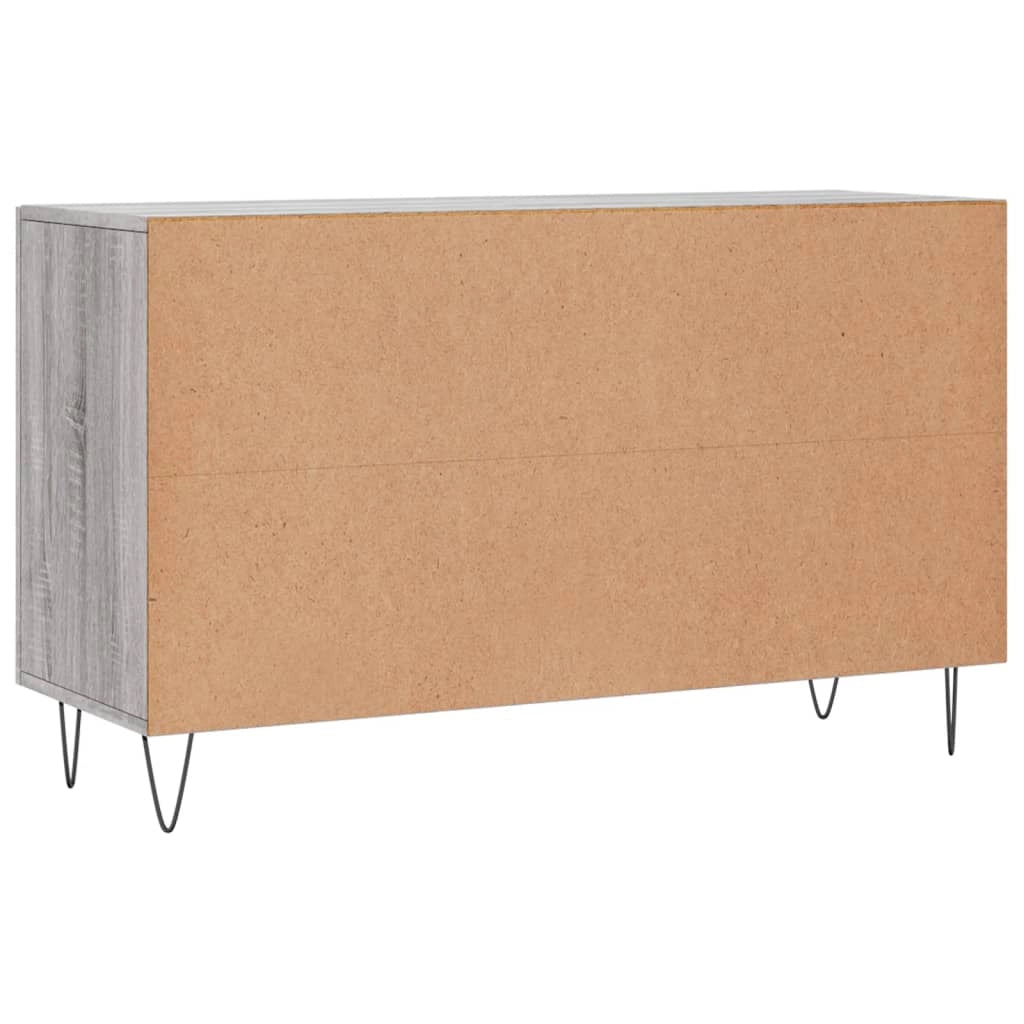 Buffet credenza cassettiera armadio mobile contenitore organizer cucina soggiorno rovere Sonoma 100 x 36 x 60 cm legno ingegnerizzato grigio 02_0036259