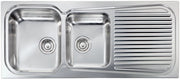 Lavello MATICO 116X50 2 vasche sinistre+ gocciolatoio ACCIAIO INOX 011647.S1.01.2018