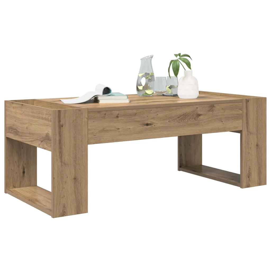 Tavolino da salotto Rovere artigianale 110 x 50 x 41 cm