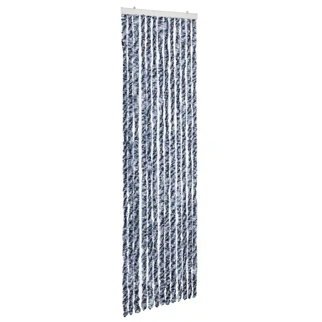 Zanzariera Blu Bianco e Argento 56x185 cm Ciniglia CFW2842393
