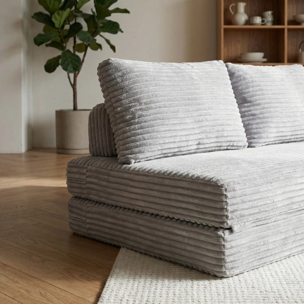 Divano Letto Senza Montaggio ¨C Xylo ¨C Tessuto Kato Grigio Chiaro