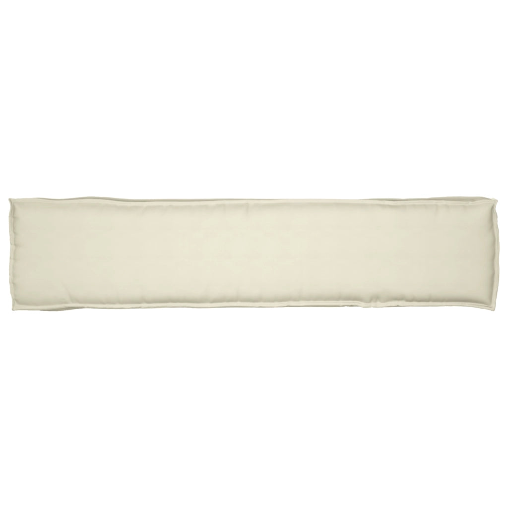 Cuscino per Panca Crema 180x40x8 cm in Tessuto Oxford