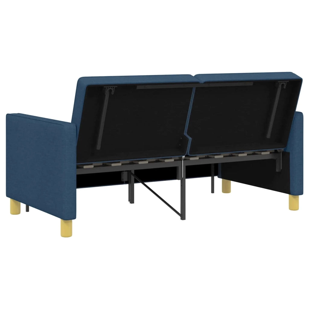 Divano Letto Estraibile Blu Tessuto 42033346