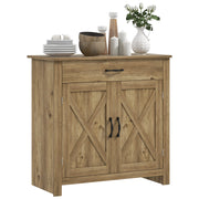 Credenza Cucina con 2 Ante e Cassetto ¨C Zephmum ¨C Legno 80x40x80