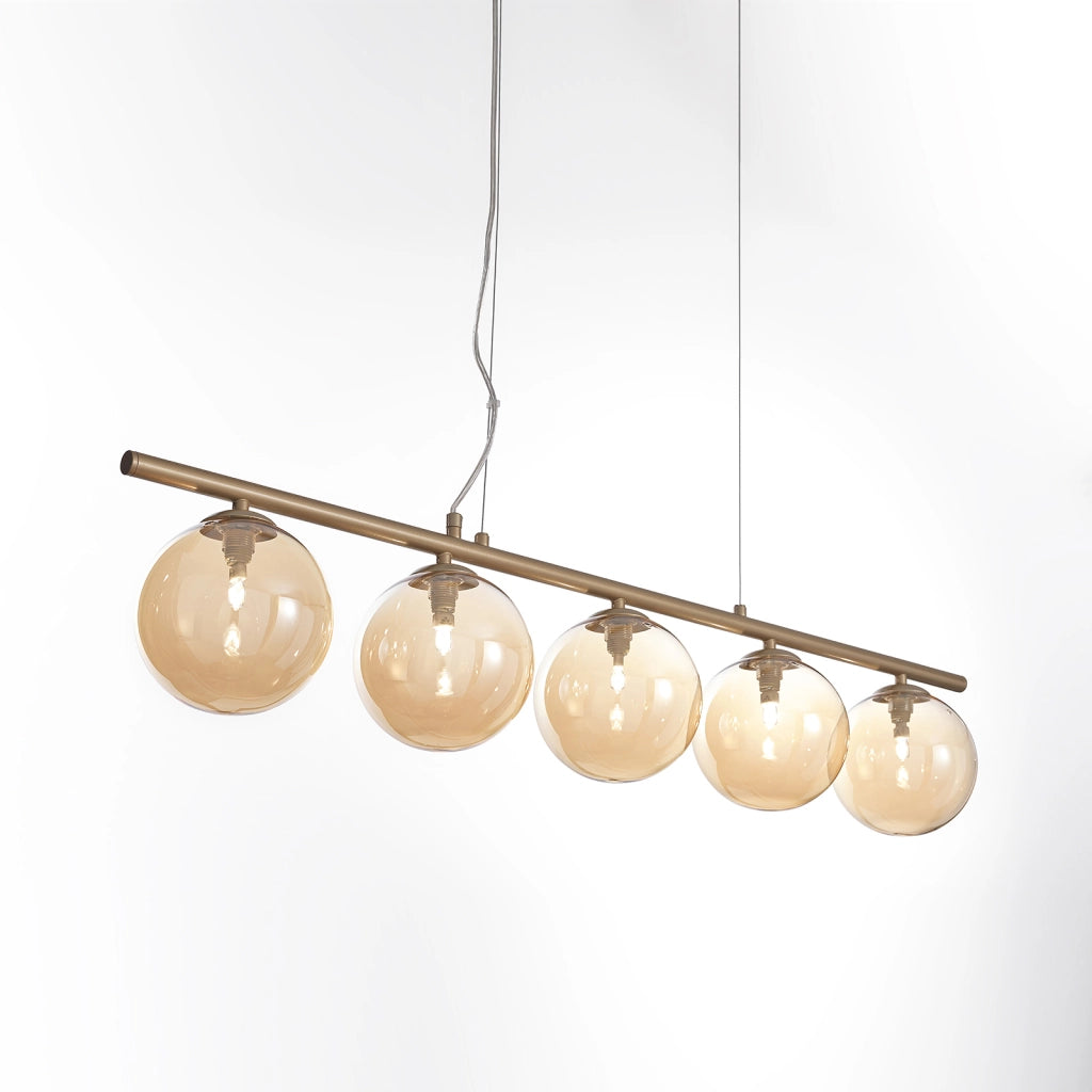 Lampadario EDERA ottone