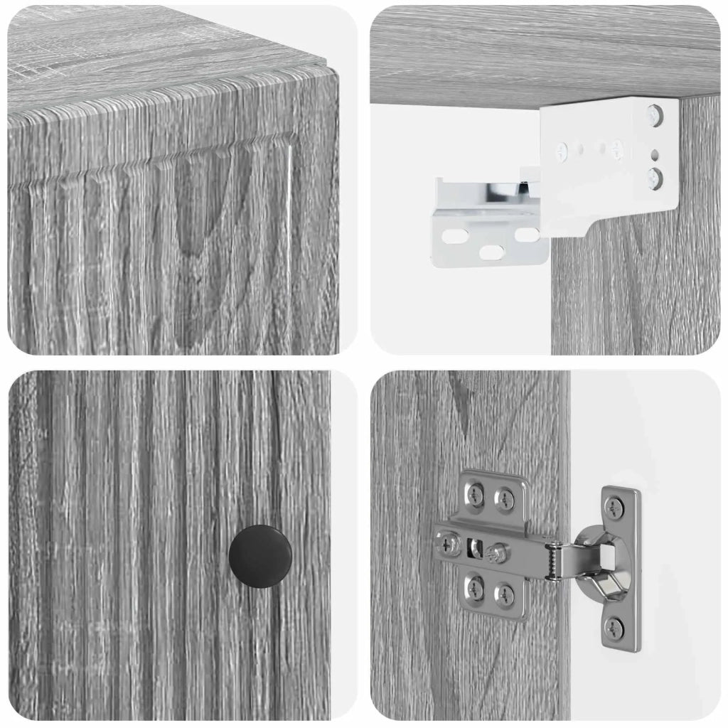 Armadio da bagno a muro EDE Sonoma grigio 30 x 31 x 59 cm 895931
