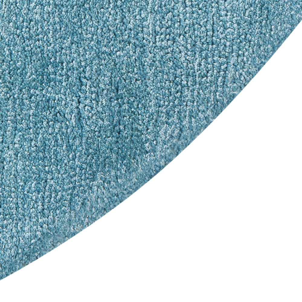 Tappeto beige e blu in viscosa e lana forma irregolare 160 x 230 cm stile moderno glamour