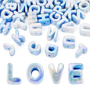 Lettere 3D in Acrilato 40 pezzi - Rete iridescente arcobaleno - Lettere spaziatori da assemblaggio - Sieramenti personalizzati - Rete con anello robusto