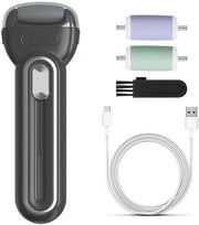 Pedicure elettrico per pelle liscia - Apparecchio per la cura dei piedi elettrico - Oplaadbaar pedicure-instrument - Nero - Pelle liscia dei piedi - Per uso domestico