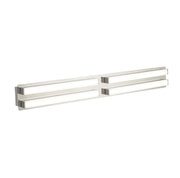 Applique Contemporanea Radiante Acciaio Cromo Bianco Led 3W 3000K