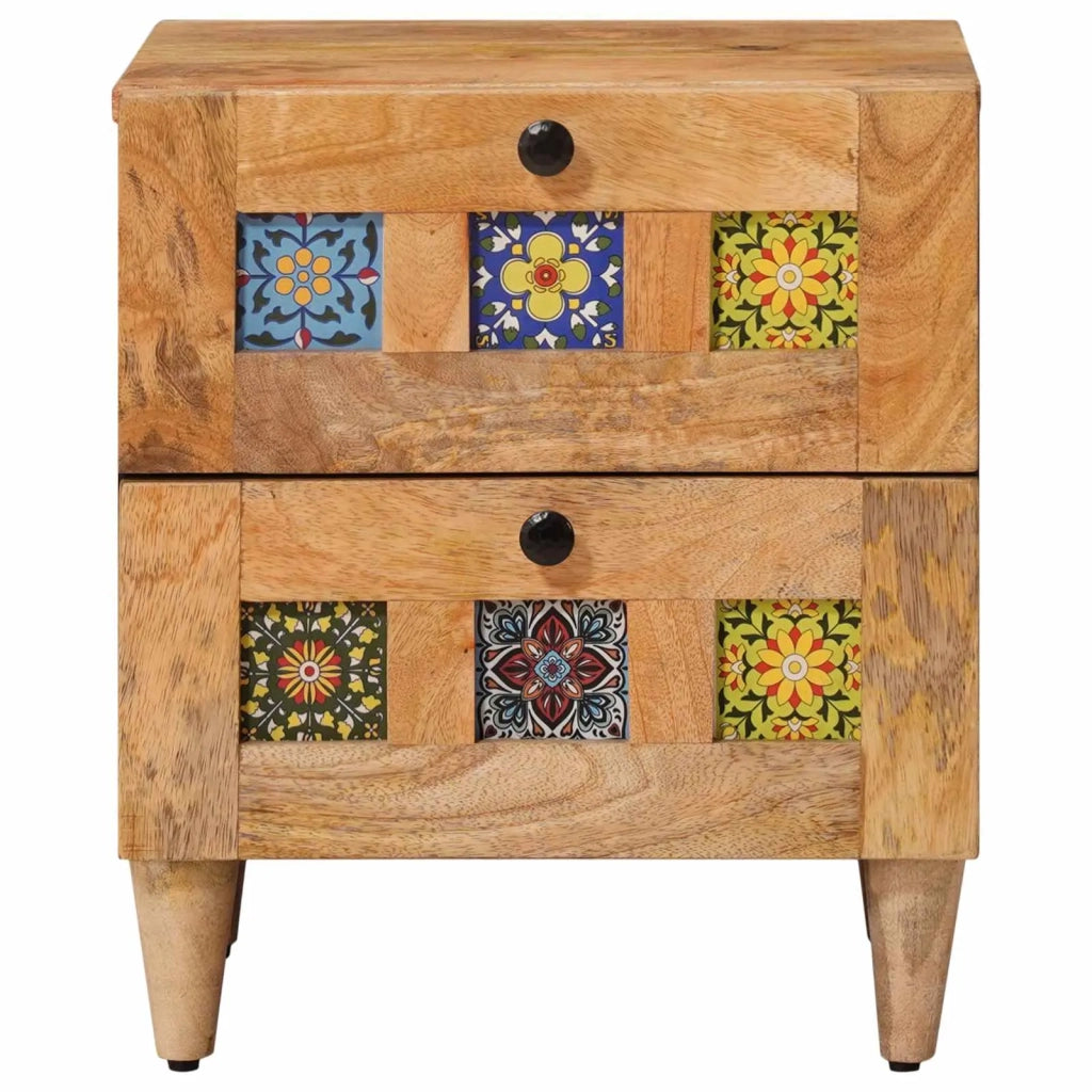 Armadio da Notte con cassetto Naturale 40 x 33,5 x 46 cm