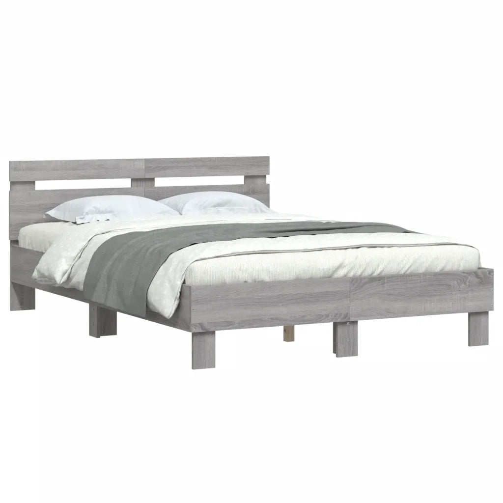 Giroletto Testiera Grigio Sonoma 120x200 cm Legno Multistrato 3207432