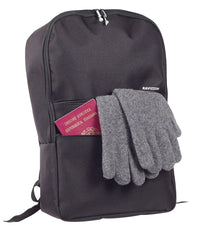 Zaino Viaggio Bagaglio a Mano Morbido 40x16x25 cm in Poliestere Ravizzoni Nero