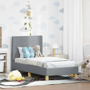 Struttura letto per bambini con testata Grigio chiaro Tessuto 42010979