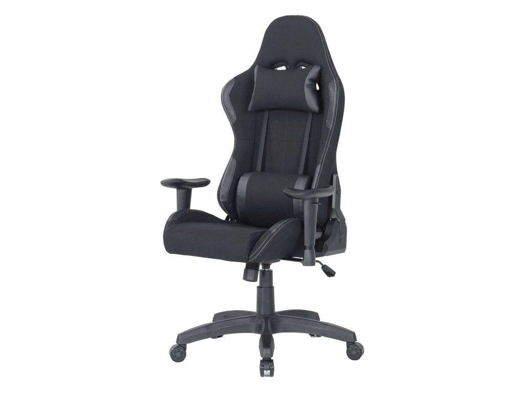 Sedia da gaming Mindy, Poltrona da gaming adulto, Sedia da scrivania, 57x72h124/134 cm, Nero
