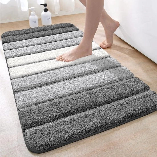 Matte da bagno con fondo antiscivolo e rapida assorbimento dell'acqua, 60 x 110 cm