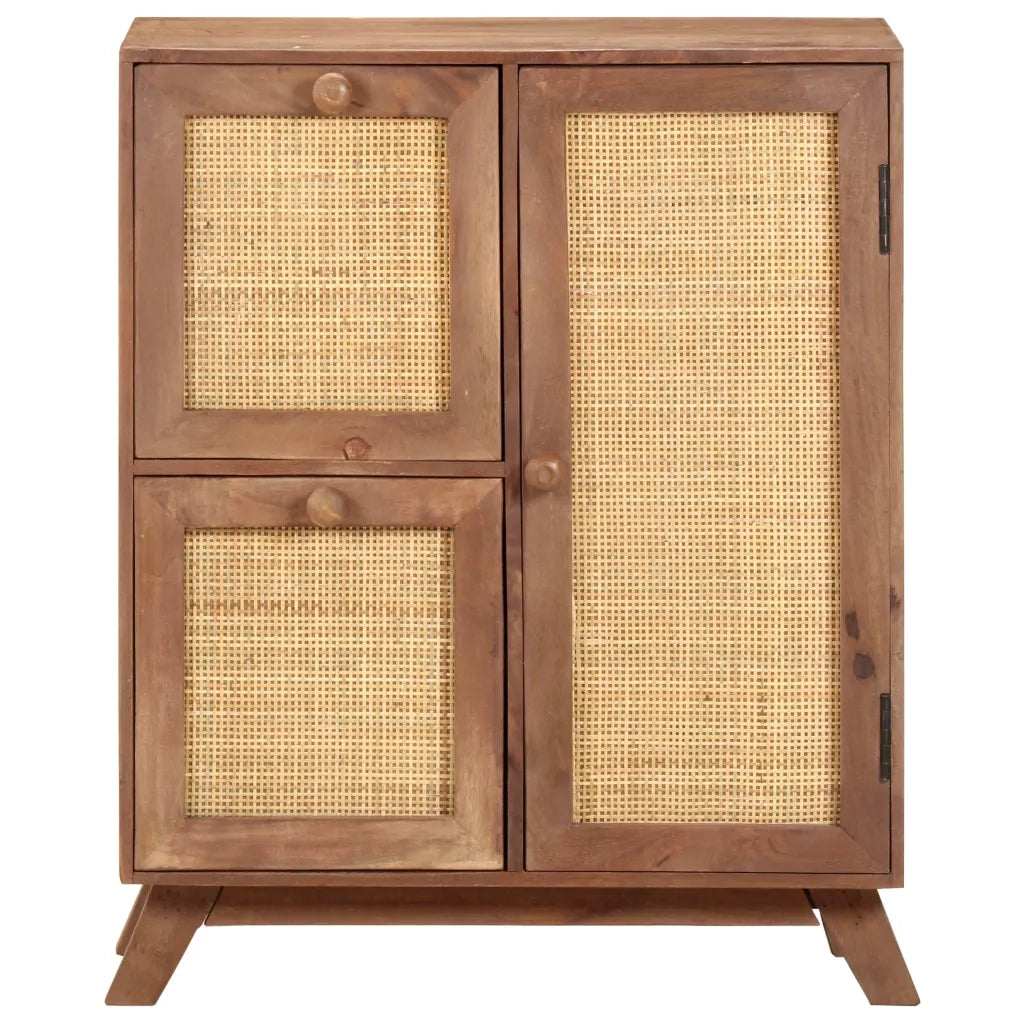 Credenza | Madia | Buffet da pranzo | Armadio da pranzo 60x35x75 cm in Legno Massello di Mango