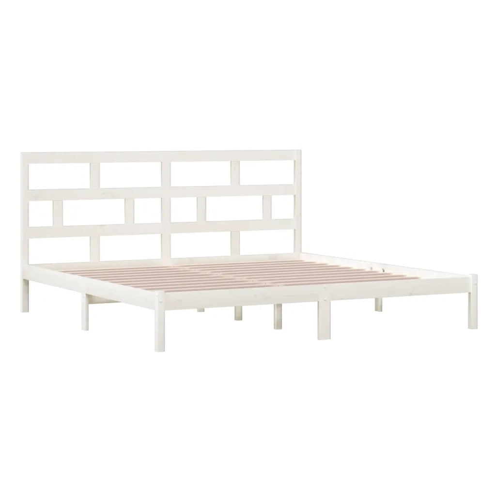 Giroletto Bianco in Legno Massello di Pino 200x200 cm