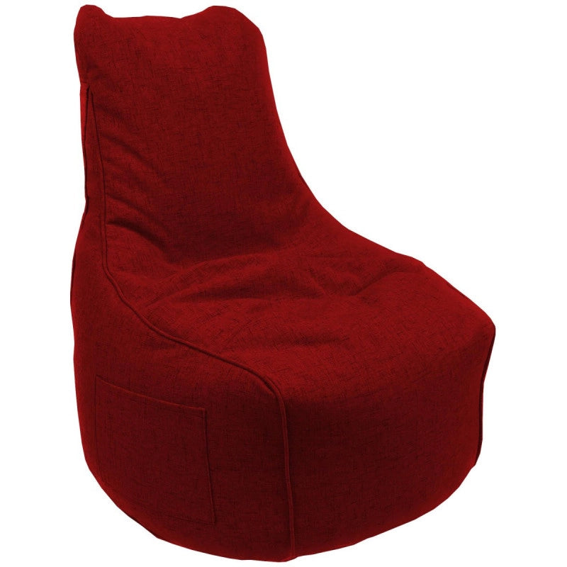 Poltrona Sacco In Tessuto Rosso Milly 65*65*95cm