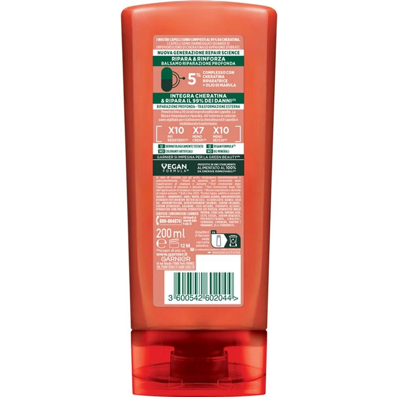GARNIER FRUCTIS BALSAMO RIPARA & RINFORZA CAPELLI DANNEGGIATI 200 ML