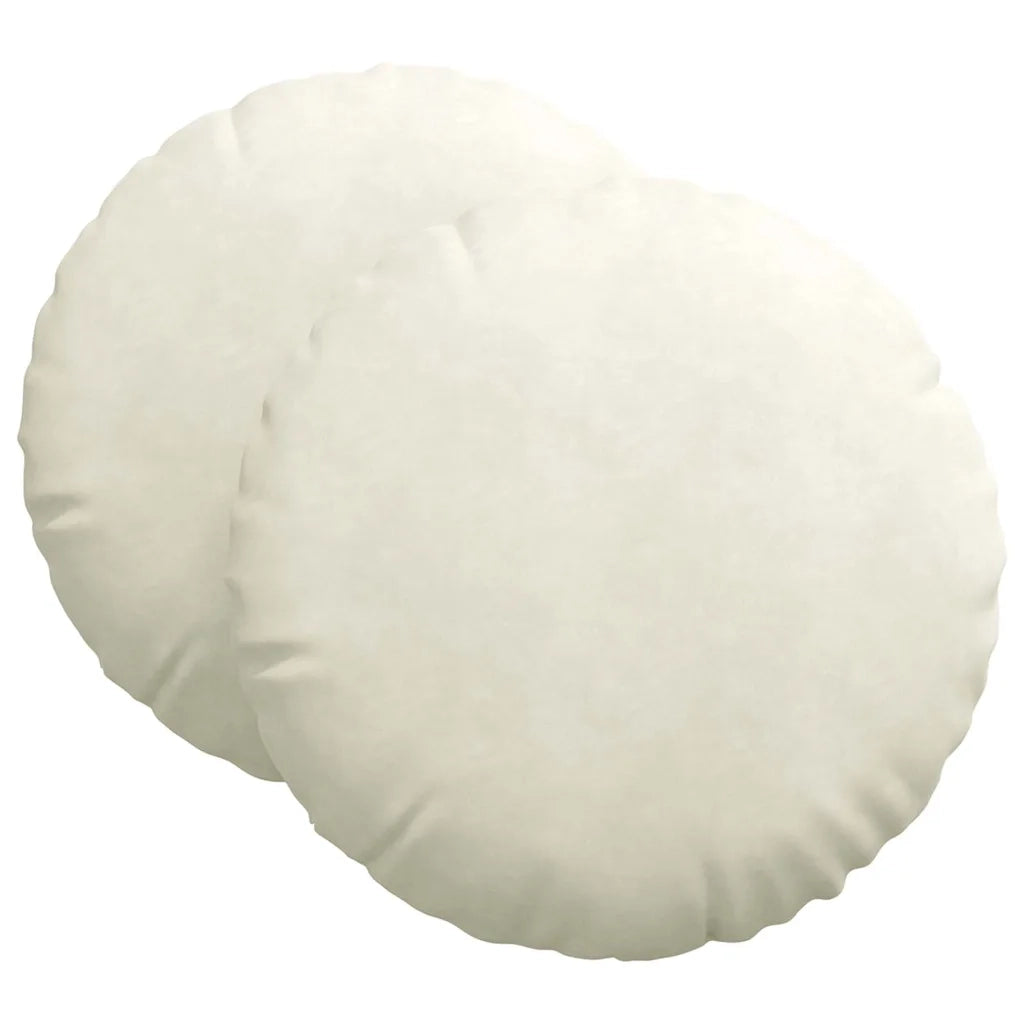 Cuscini per Seduta 2 pz | Cuscini per sedie Crema ? 80 x 29 cm Velluto