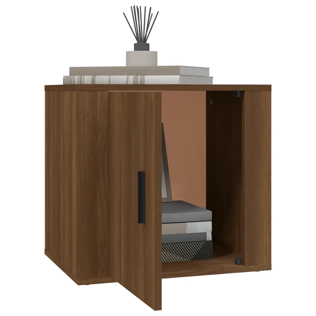 Comodini 2 pz Rovere Marrone 50x39x47 cm 816703