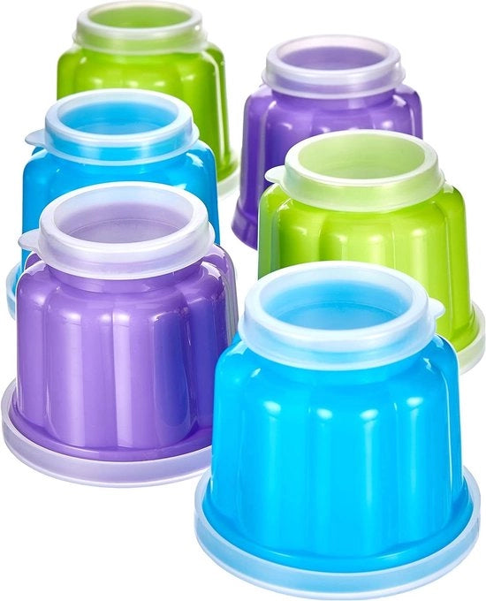 Set di 6 Mold per Jelly - Plastica - Multicolore - 75 x 75 x 61 centimetro mold per gelatina