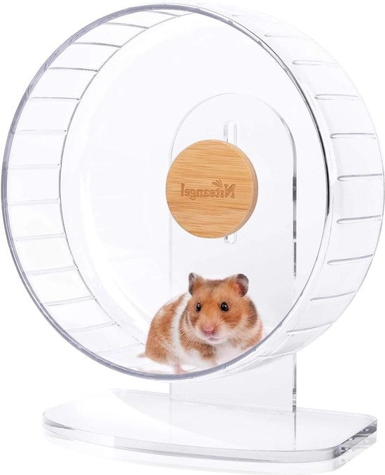 Ruota hamster adattabile per hamsters, gerbili e topi - trasparente - ruota per gerbili