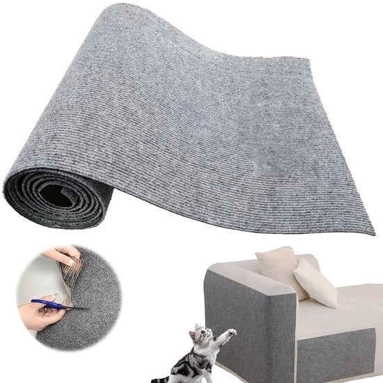 Protezione per mobili da gatto 200cmx40cm, mat anti graffio autoadesivo per porte e mobili, protezione per superfici da graffi autoadesivo per gatti.