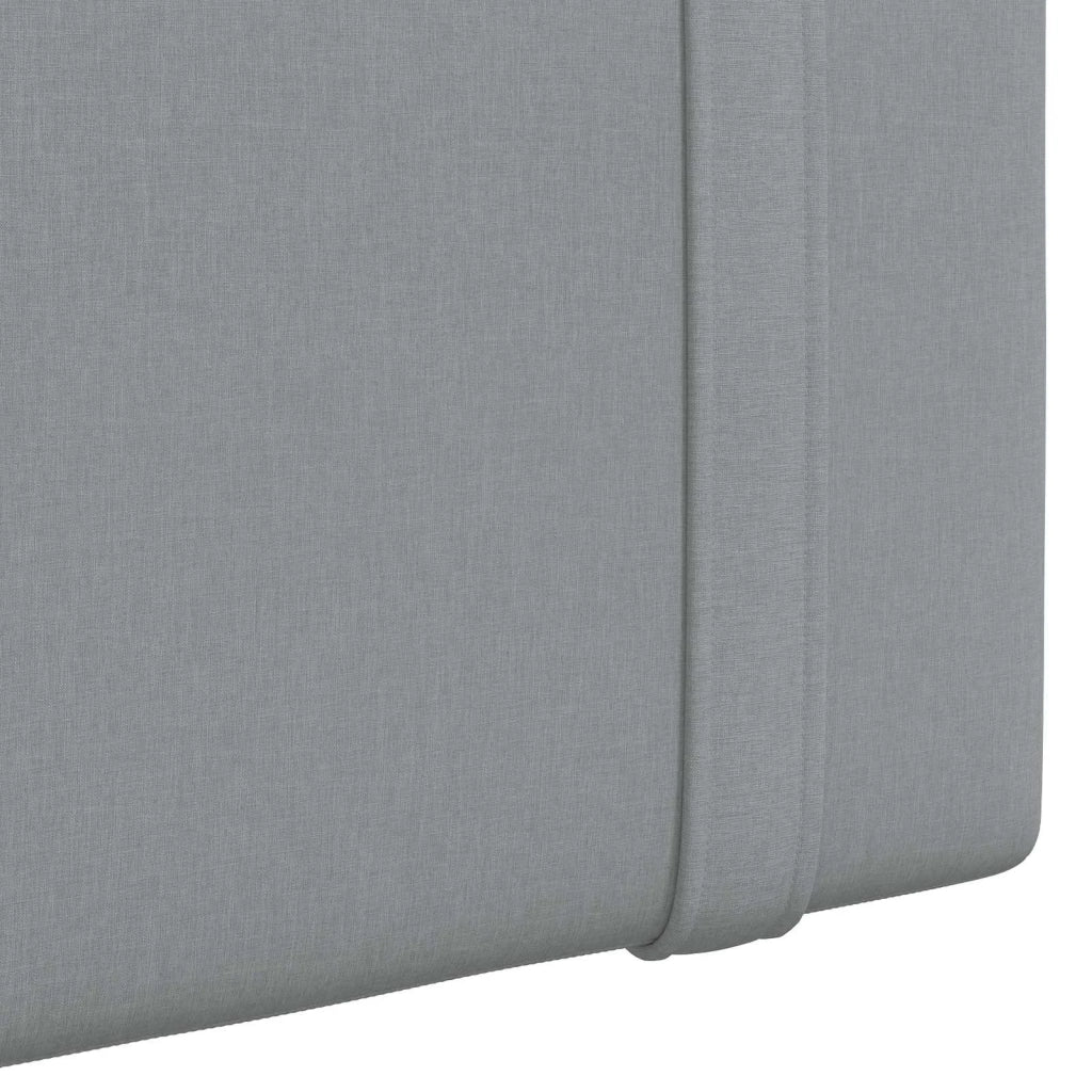 Testiera sospesa Con luce LED Grigio Chiaro Tessuto