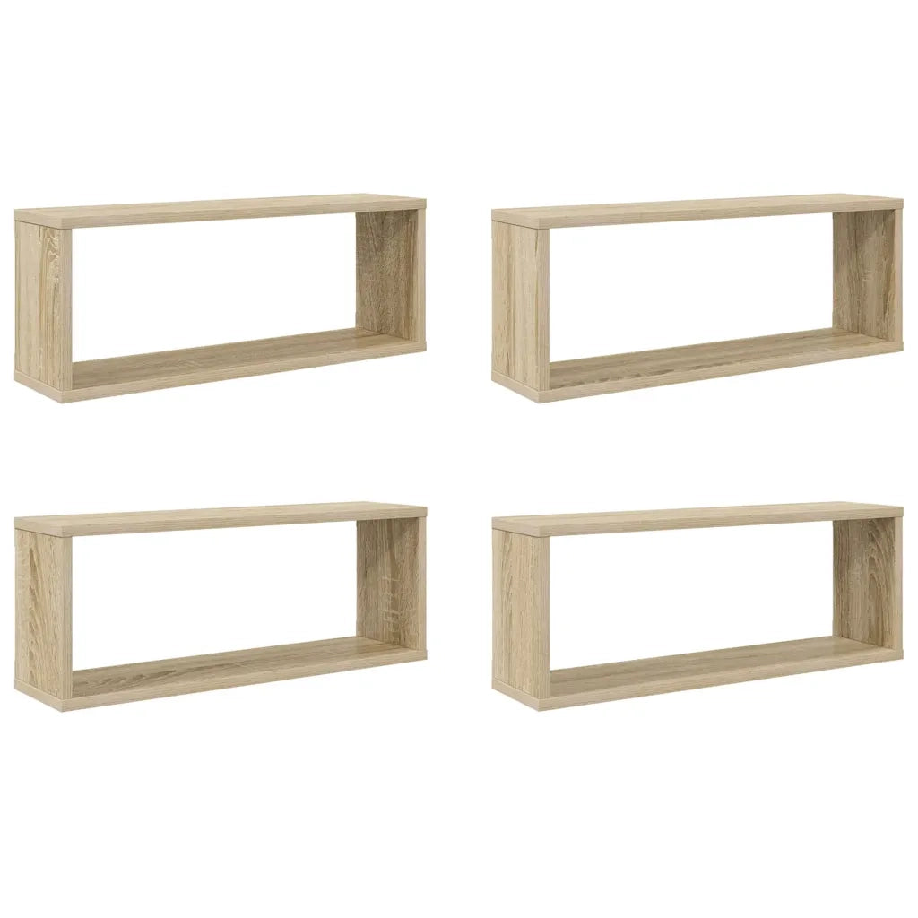 Mensole a Cubo 4 pz Sonoma 60x15x23 cm in Truciolato cod mxl 51894