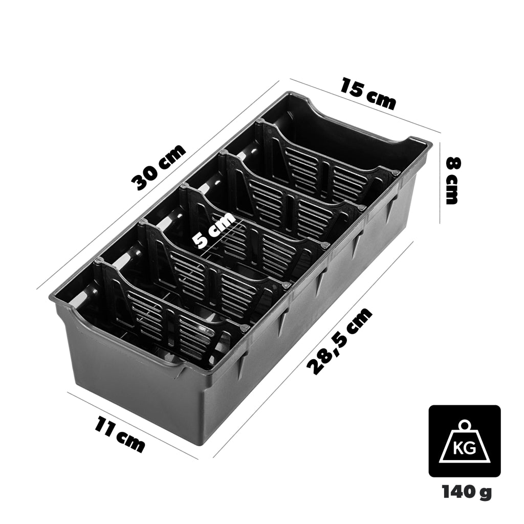 KADAX Organizer na przyprawy czarny <24> K17438